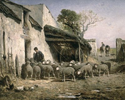 The Return of the Flock to the Sheepfold by Felix Saturnin Brissot de Warville